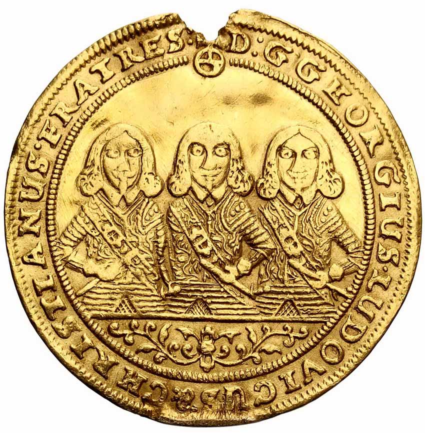 Śląsk. Dwa dukaty 1653, Brzeg